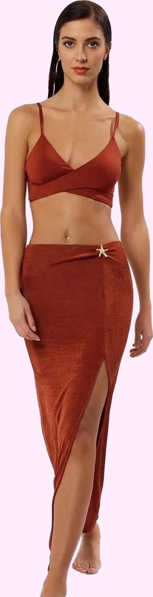 Kadın Maxi Örme Etek Plaj Giyim Yazlık Aksesuarlı Günlük Kullanım Yaz Aylarının Vazgeçilmezi