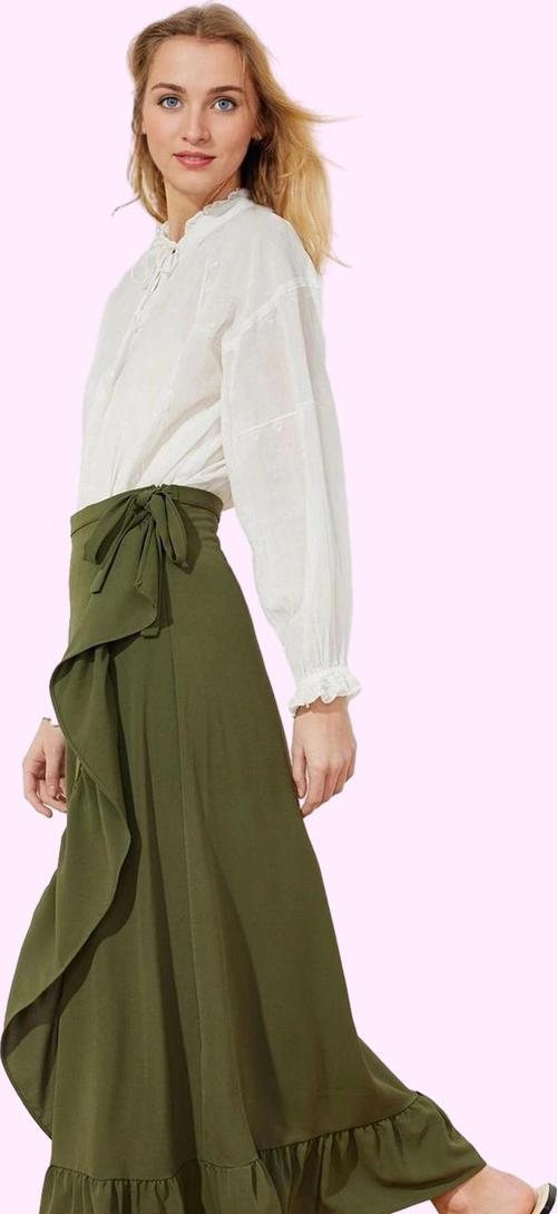 Kadın Anvelop Etek Maxi Boy Sarong Kesim Rahat Yazlık Giyim Günlük Kullanım Modern Tasarım