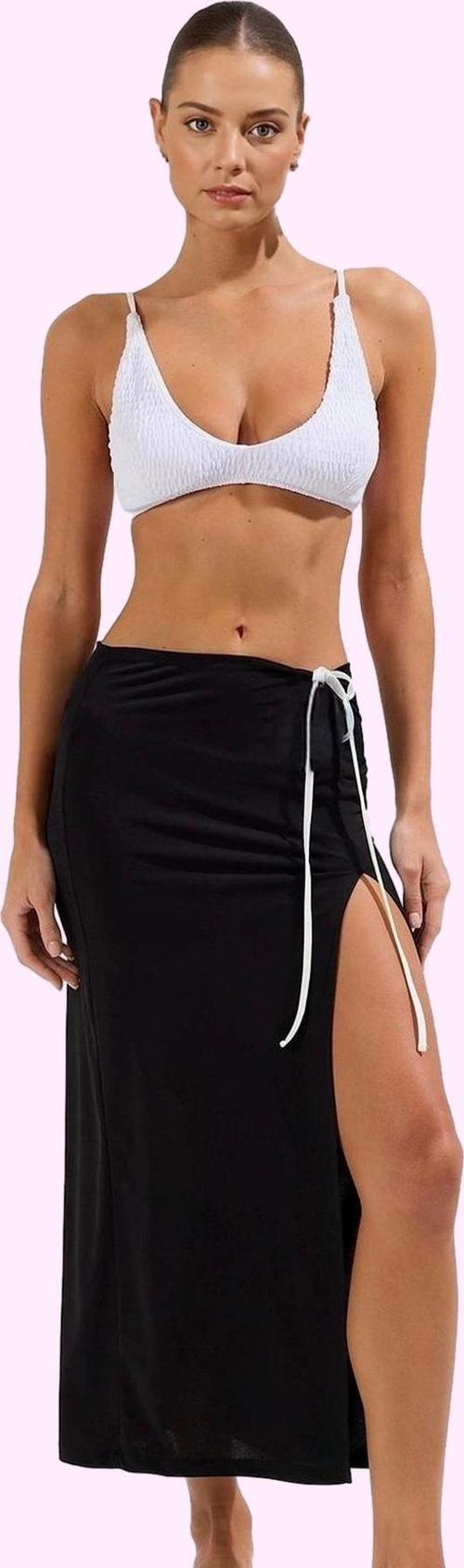 Kadın Maxi Örme Etek Plaj Yırtmaçlı Yazlık Tasarım Günlük Kullanım Yaz Aylarının Vazgeçilmezi