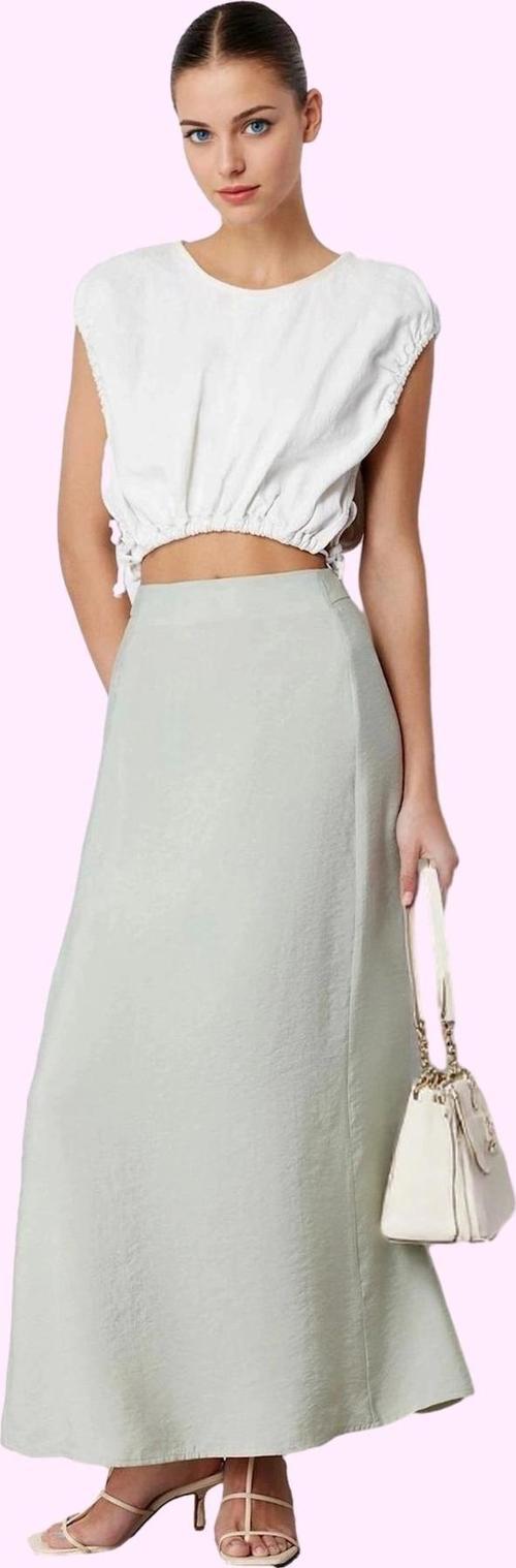 Kadın Maxi Etek A line Kesim Rahat Günlük Kombinler Özel Günler Yaz Aylarının Vazgeçilmezi