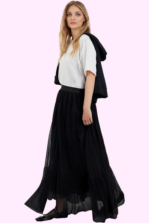 Kadın Polyester Maxi Etek Günlük Casual Tarz Astarlı Dokuma Hafta Sonu Yaz Aylarının Vazgeçilmezi