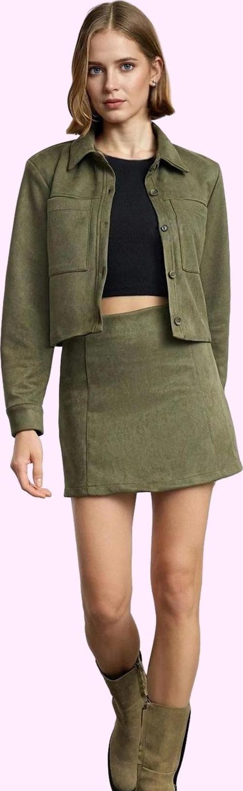 Kadın Süet Dokuma Mini Etek A line Kesim Casual Stil Günlük Kullanım Yaz Aylarının Vazgeçilmezi