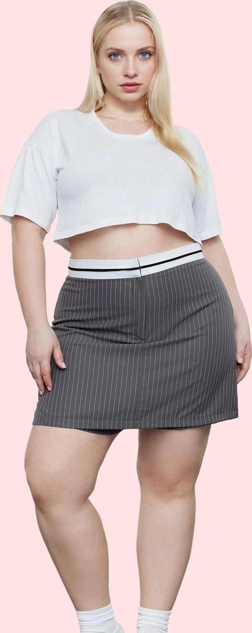 Kadın Yüksek Bel Çizgili Şort Etek Rahat Yaz Kombinleri İçin Günlük Kullanım Modern Tasarım