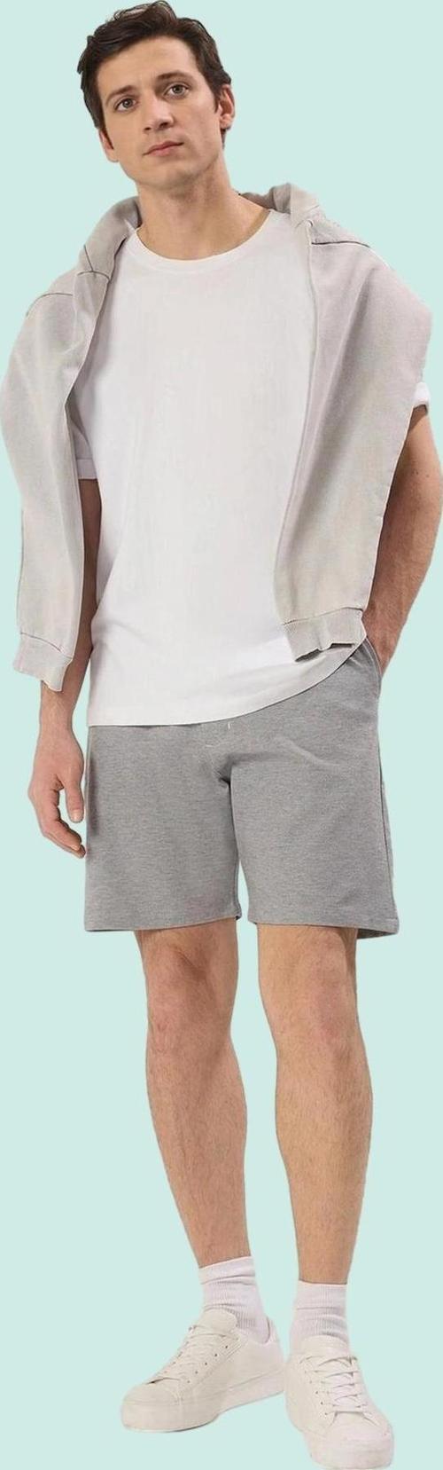 Erkek Kısa Boy Dokulu Şort Rahat Günlük Kombinler İçin Straight Kesim Yaz Aylarının Vazgeçilmezi