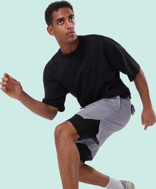 Erkek Spor Kısa Şort Renk Normal Bel Straight Siluet Micro Dokuma Hızlı Kuruma Yaz Aylarının