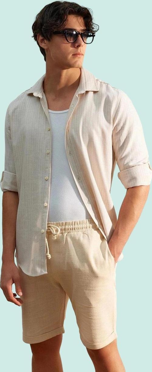 Erkek Pamuk Şort Rahat Straight Kalıp Yazlık Kombin Günlük Kullanım Yaz Aylarının Vazgeçilmezi