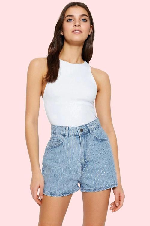 Kadın Denim Şort Pamuk City Short Kalıp Geniş Paça Kısa Boy Yazlık Yaz Aylarının Vazgeçilmezi