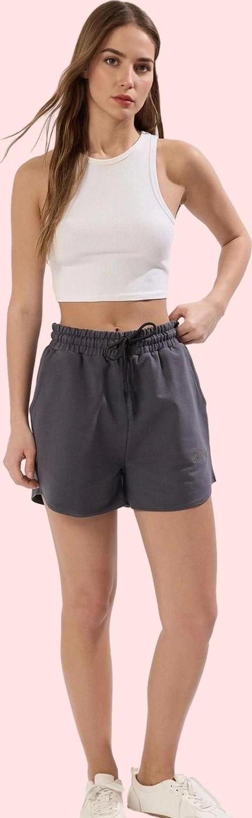 Kadın Kısa Boy Şort Pamuk Lastikli Bel Rahat Günlük Özel Günler Yaz Aylarının Vazgeçilmezi