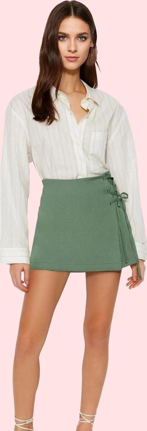 Kadın Yüksek Bel Şort Etek Günlük Kullanım İçin İdeal Şık Tasarım Yaz Aylarının Vazgeçilmezi