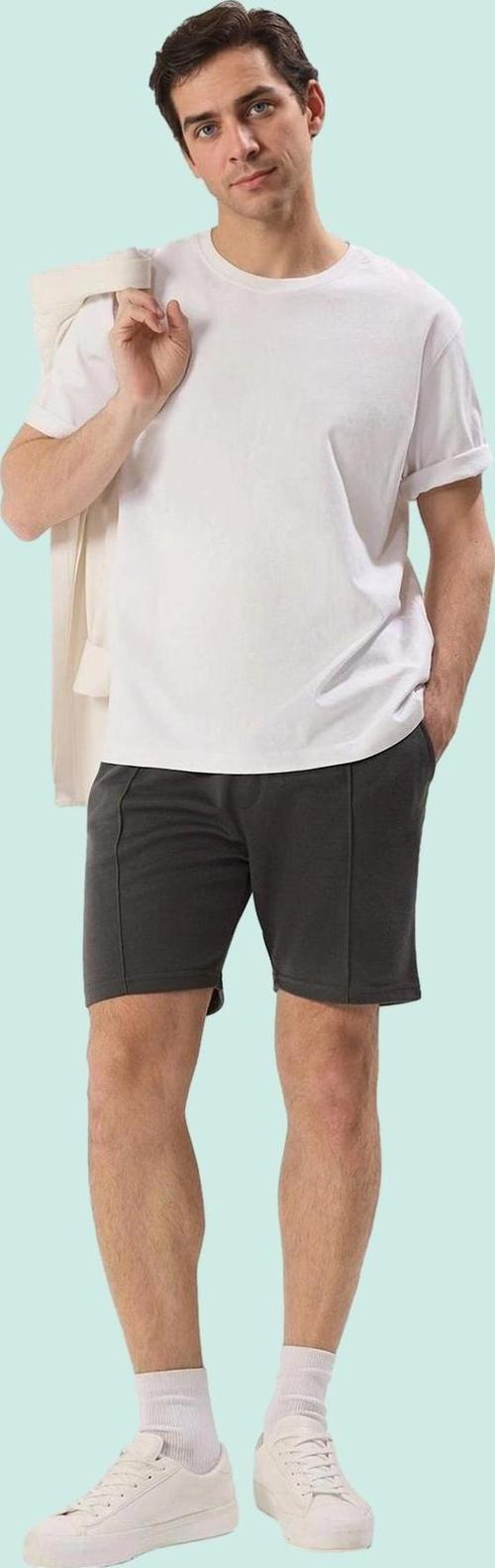 Erkek Yazlık Rahat Şort Günlük Kullanım İçin İdeal Normal Bel Geniş Paça Dayanıklı Malzeme