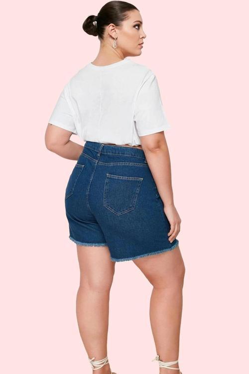 Kadın Denim Yüksek Bel Şort Etek Pamuk Rahat Günlük Stil Hafta Sonu Yaz Aylarının Vazgeçilmezi