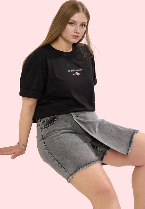 Kadın Denim Yüksek Bel Şort Etek Pamuk Rahat Günlük Stil Hafta Sonu Yaz Aylarının Vazgeçilmezi