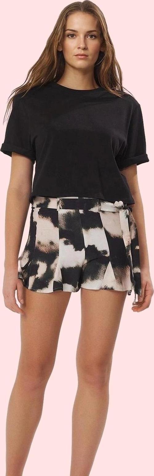 Kadın Yüksek Bel Geniş Paça Çok Batik Desenli Şort Etek Rahat Yazlık Yaz Aylarının Vazgeçilmezi