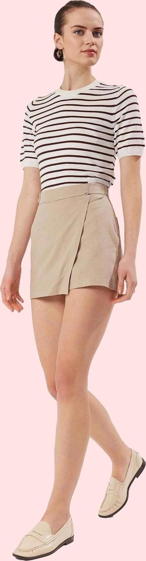 Kadın Şort Etek Pamuk Gabardin Kumaş Normal Bel Kısa Boy Yazlık Casual Yaz Aylarının Vazgeçilmezi