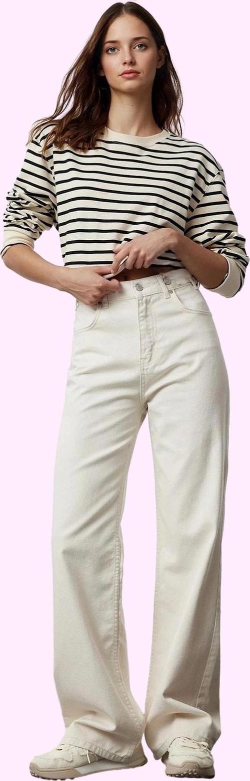 Kadın Düz Desen Wide Leg Pantolon Pamuk Rahat Günlük Stil Hafta Sonu Yaz Aylarının Vazgeçilmezi