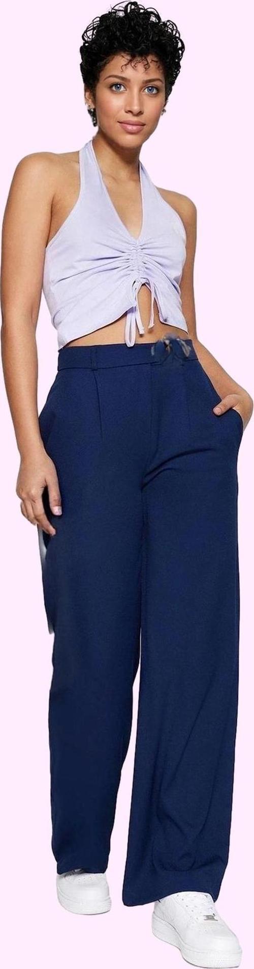 Kadın Wide Leg Pantolon Rahat Kesim Günlük Kullanım İçin İdeal Hafta Sonu Kaliteli Malzeme