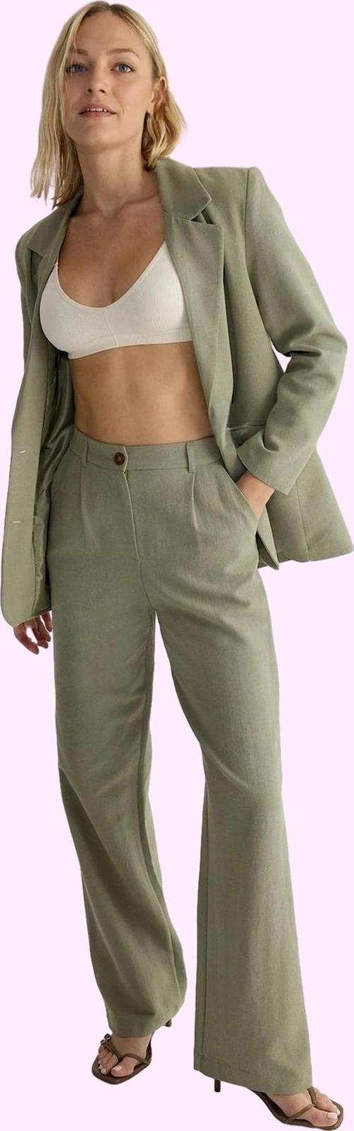 Kadın Pamuklu Düz Desen Wide Leg Pantolon Rahat Günlük Şıklık Hafta Sonu Dayanıklı Malzeme