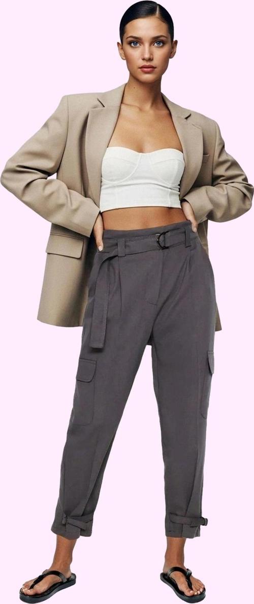 Kadın Dar Paça Jogger Pantolon Pamuk Nefes Alan Kumaş Günlük Hafta Sonu Yaz Aylarının Vazgeçilmezi