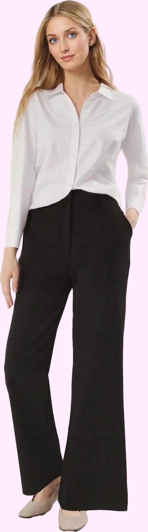 Kadın Regular Pantolon Geniş Paça Yüksek Bel Düz Desen Günlük Stil Yaz Aylarının Vazgeçilmezi