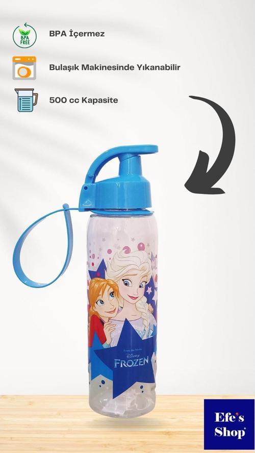 Bpa Free Lisanslı Elsa Frozen Desenli 500 Cc Matara Elsa