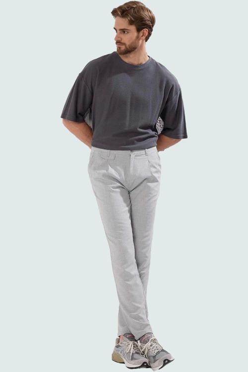 Erkek Regular Boy Bootcut Pantolon Polyester Rahat Günlük Stil Hafta Sonu Kaliteli Malzeme