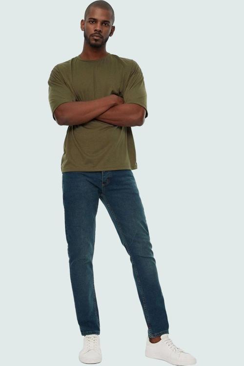 Erkek Regular Boy Pamuk Denim Skinny Kot Pantolon Günlük Şıklık Yaz Aylarının Vazgeçilmezi