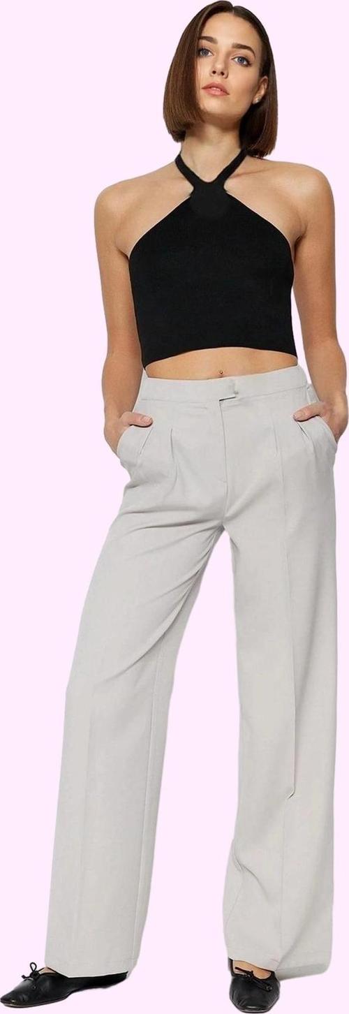 Kadın Regular Pantolon Finike Dokuma Kumaş Casual Stil Rahat Kesim Yaz Aylarının Vazgeçilmezi