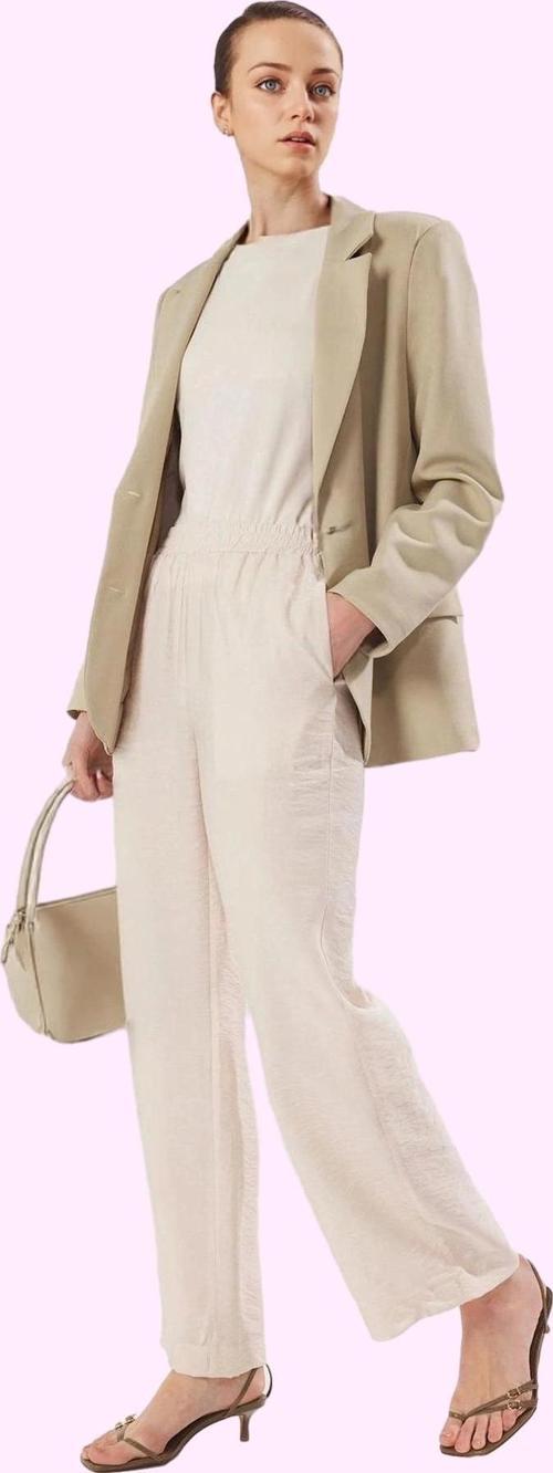 Kadın Renk Normal Bel Wide Leg Pantolon Rahat Günlük Kullanım Hafta Sonu Dayanıklı Malzeme