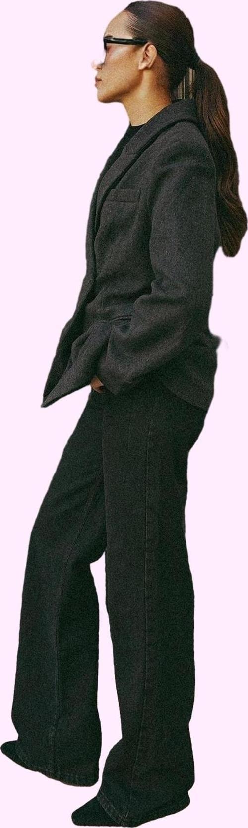 Kadın Pamuk Denim Jean; Yüksek Bel Geniş Paça Regular Boy Günlük Kullanım Kaliteli Malzeme