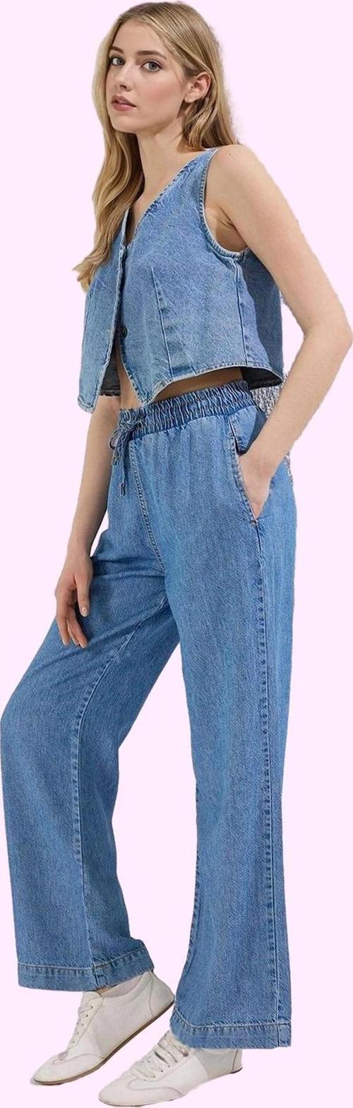 Kadın Care Koleksiyonu Denim Pantolon Pamuk Rahat Kalıp Günlük Kullanım Yaz Aylarının Vazgeçilmezi