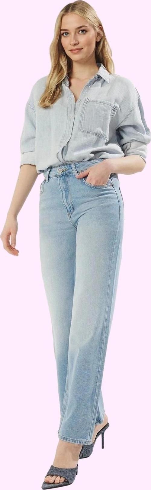 Kadın Denim Yüksek Bel Geniş Paça Pantolon Rahat Kesim Günlük Kullanım Yaz Aylarının Vazgeçilmezi