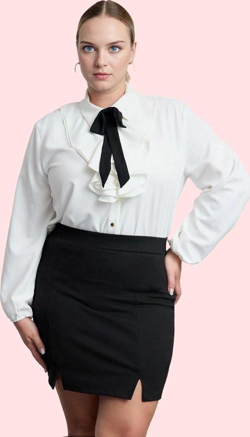 Kadın Düz Desenli Polyester Gömlek İş Ve Günlük Kombinler İçin Hafta Sonu Kaliteli Malzeme