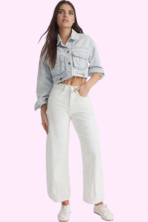 Kadın Barrel Baggy Denim Pantolon Yüksek Bel Pamuk Rahat Günlük Yaz Aylarının Vazgeçilmezi