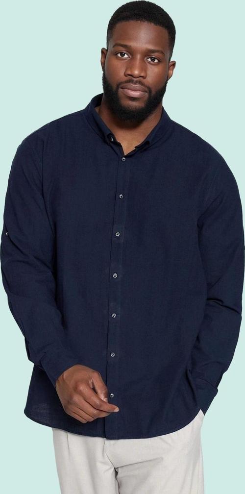 Erkek Pamuklu Günlük Gömlek Büyük Beden Regular Fit Uzun Kollu Hafta Sonu Kaliteli Malzeme