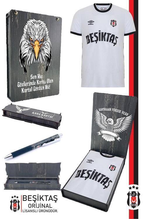 Orijinal Lisanslı Nostalji Beyaz Forma + Tükenmez Hybrit Kalem Set Hediyelik Ah