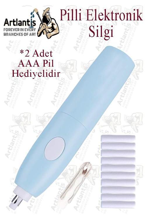 Elektronik Silgi Pilli 1 Paket Otomatik Elektrikli Taşınabilir Kalem Silgi Kara Kalem Eskiz Çizim Grafit