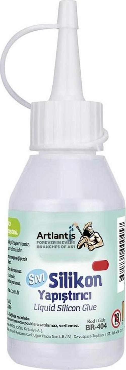 Sıvı Silikon Yapıştırıcı 50 ml 1 Adet Brons Silikon Yapıştırıcı Sıvı 50 gr Plastik Cam Mermer Kağıt Karton Tahta Köpük