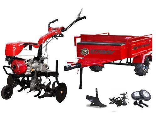 Bartech Farmate 2+1 Benzinli Çapa Makinası 7 Hp Yeni Model + Romörk