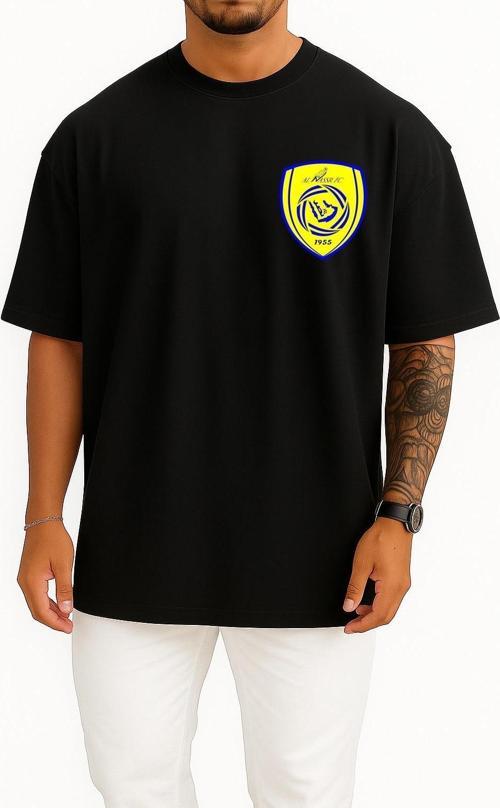 Oversize All Nasr Fc Saudi Cep Tasarımlı Unisex T-Shirt