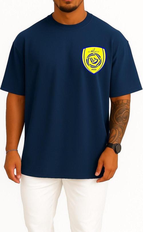 Oversize All Nasr Fc Saudi Cep Tasarımlı Unisex T-Shirt