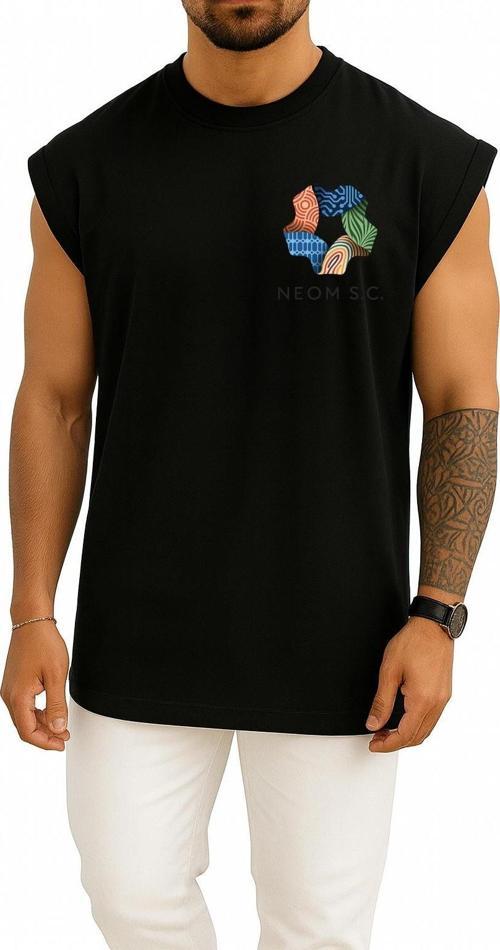 Oversize Neom Sc Saudi Football Cep Tasarımlı Unisex Spor Atlet