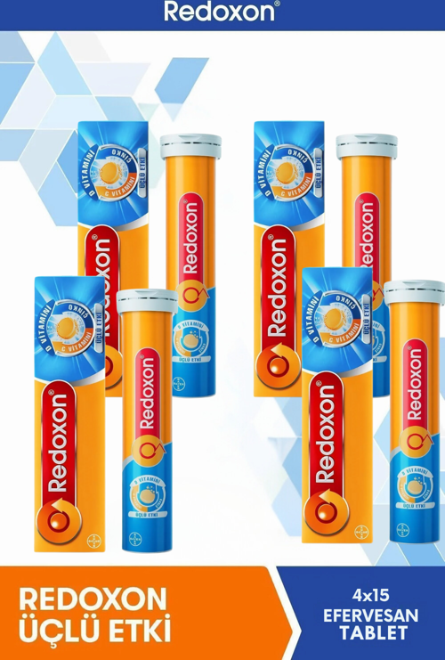 Üçlü Etki 15 Efervesan Tablet 4'lü Paket