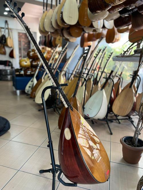 9Profesyonel Uzun Sap  Ardıç Tekne Divan Bağlama-45 cm tekne (soft kılıf, yedek tel, mızrap hediye)