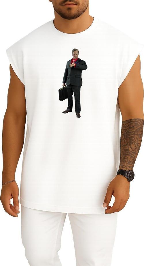 Oversize Saul Goodman Breaking Bad Better Call Saul Göğüs Tasarımlı Unisex Spor Atlet