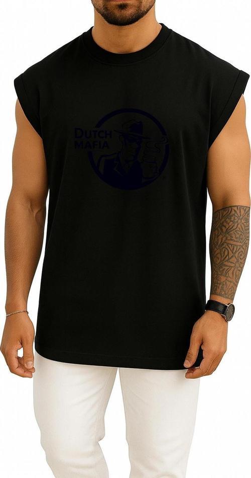 Oversize Dutch Mafia Göğüs Tasarımlı Unisex Spor Atlet