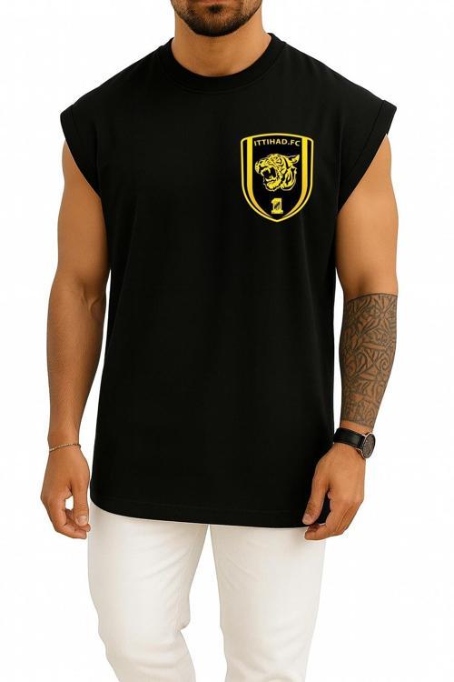 Oversize Al-Ittihad Club Cep Tasarımlı Unisex Spor Atlet