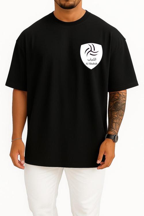 Oversize Al-Shabab Fc Saudi Arabia Cep Tasarımlı Unisex T-Shirt