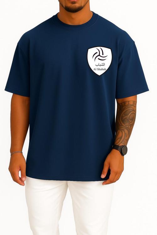 Oversize Al-Shabab Fc Saudi Arabia Cep Tasarımlı Unisex T-Shirt
