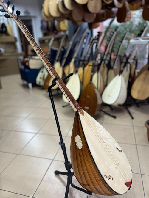 Profesyonel 43 cm Dut Tekne Uzun Sap Bağlama (soft kılıf, yedek Tel, mızrap hediye)