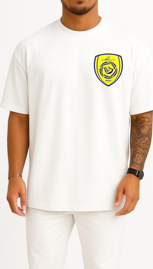 Oversize All Nasr Fc Saudi Cep Tasarımlı Unisex T-Shirt
